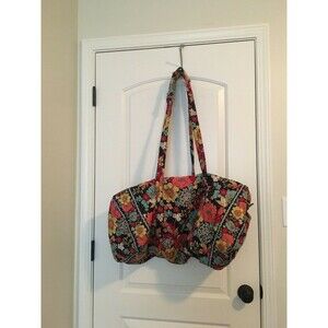 Vera Bradley Floral Print Large Duffle Iconic Bag Multi-Color